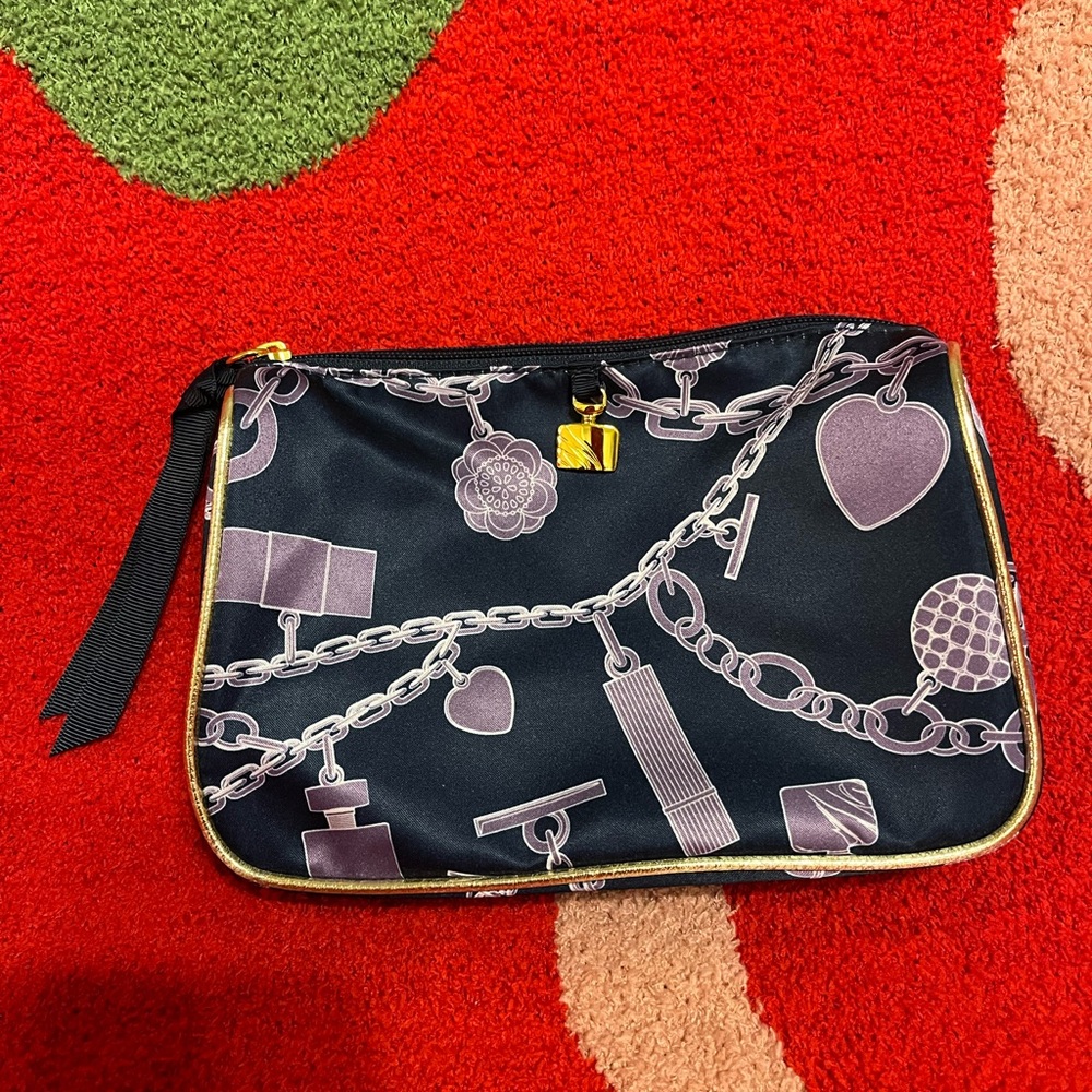 Estée Lauder satin cosmetic bag